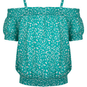 Indian Blue Jeans Meisjes shirt off-shoulder - Panter Print