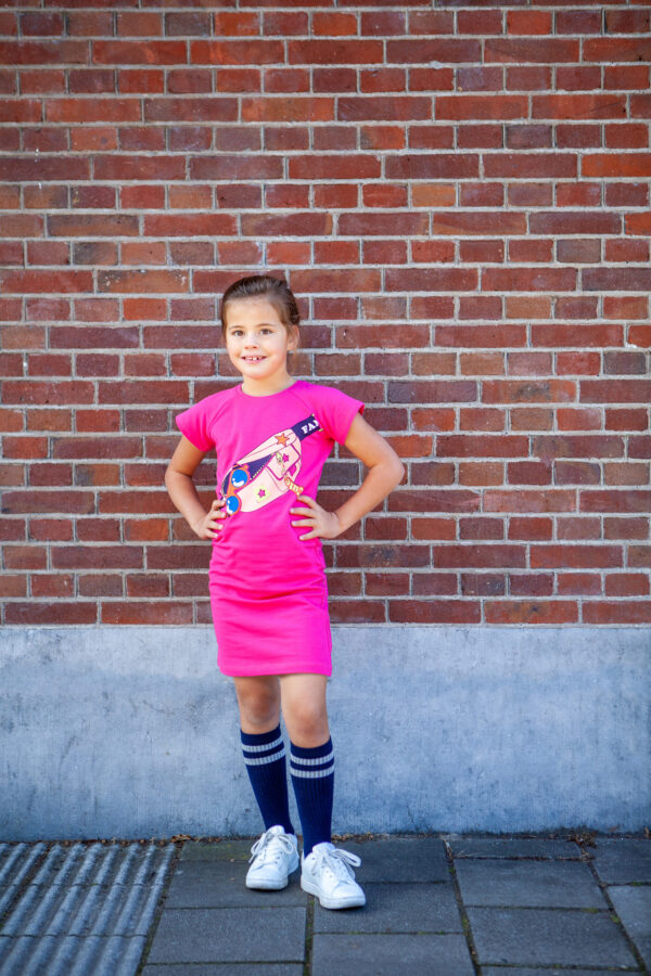 O'Chill Meisjes jurk - Leah - Roze
