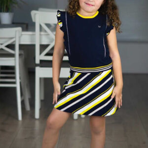 Chaos and Order Meisjes jurk - 1 Nanda navy