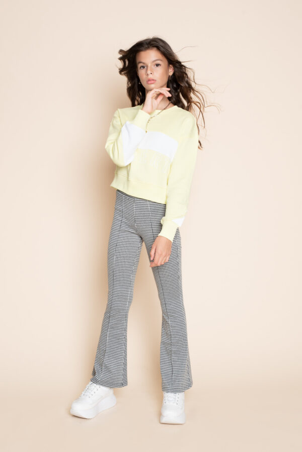 Frankie & Liberty Meisjes broek - Stine - Zwart / wit