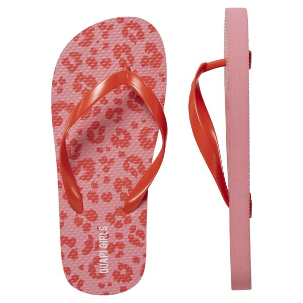Quapi Meisjes slippers - Flox - Schelp roze luipaard