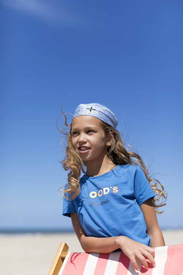 Moodstreet Meisjes t-shirt print - Simply blauw