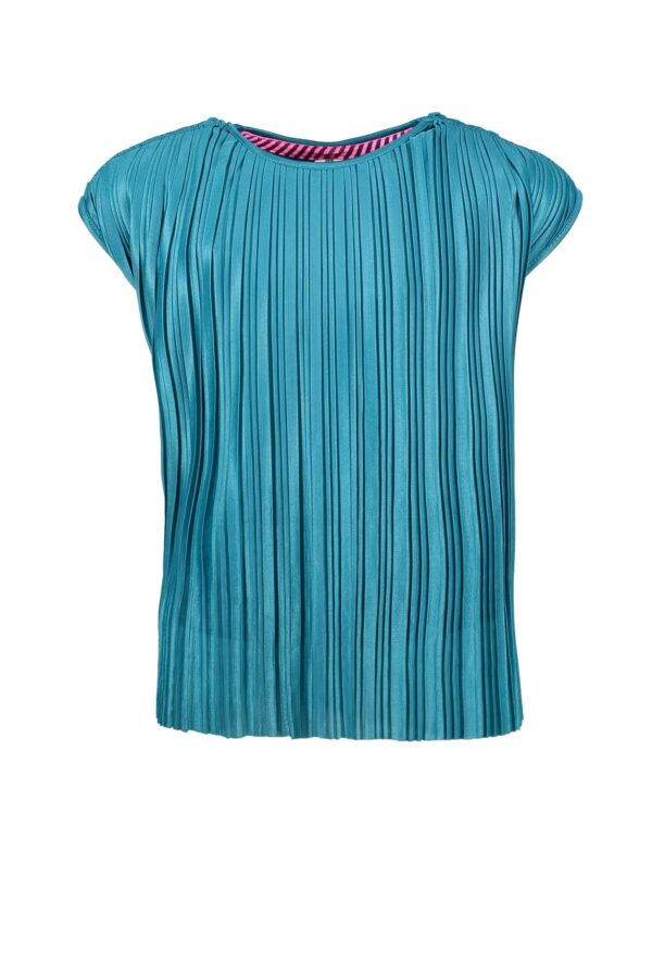 B.Nosy Meisjes top plisse - Dark Ocean