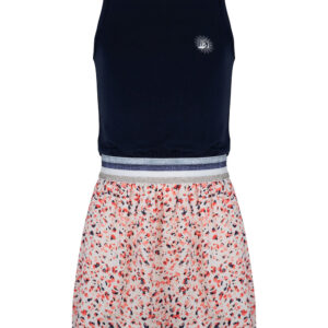 Indian Blue Jeans Meisjes jurk panter - Fresh marine blauw