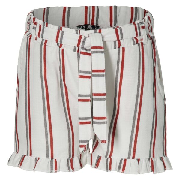 LEVV Meisjes short - Mirei - Wit gestreept