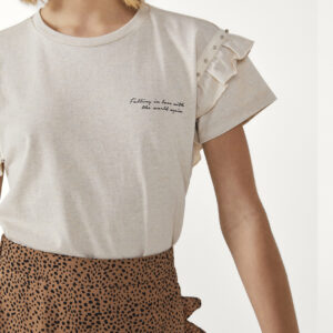 AI&KO Meisjes t-shirt - Sally - Dune