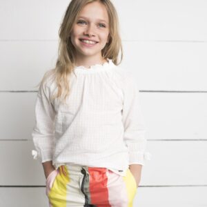 Like Flo Meisjes blouse - Gebroken wit