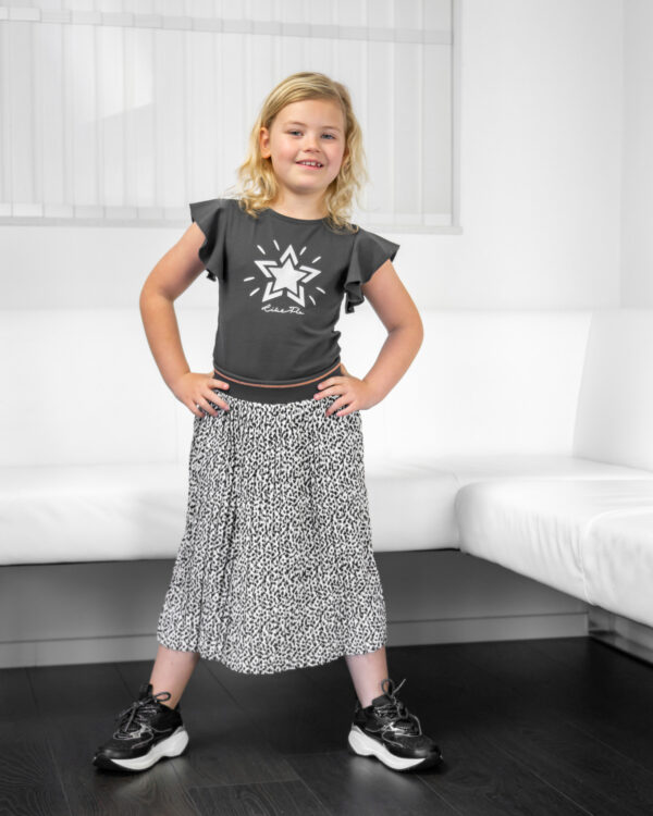 Like Flo Meisjes maxi-rok woven - Animal
