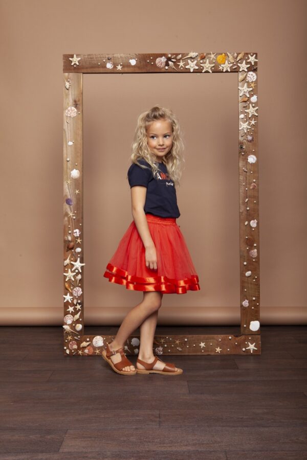 Le Chic Meisjes petticoat - Tangerine Sunset