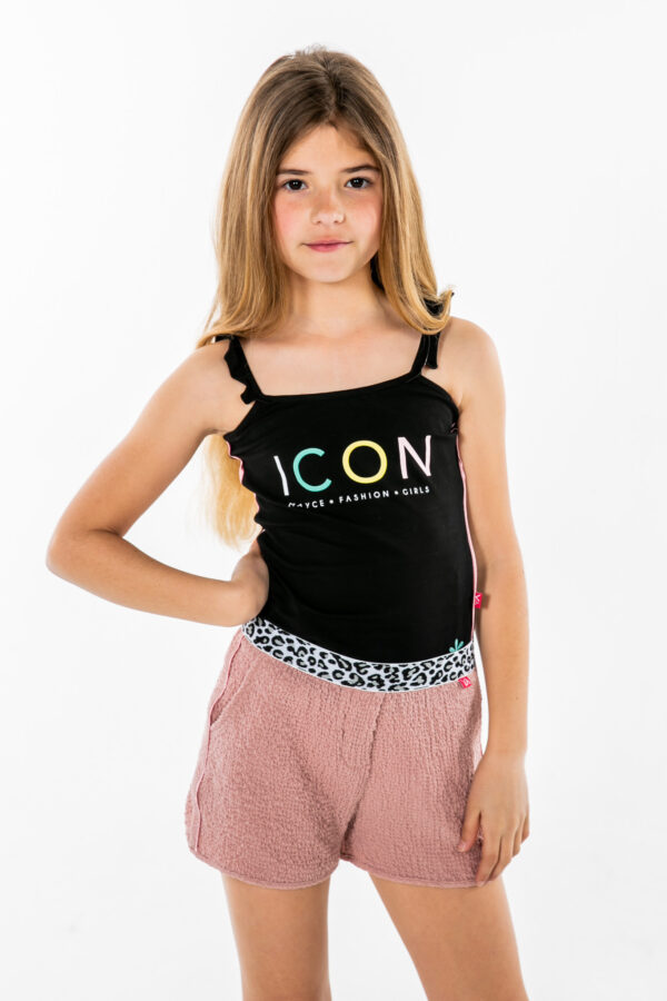 MAYCE Girlslabel Meisjes short - Roze mauve