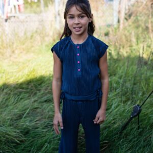 Quapi Meisjes jumpsuit - Farola - Donker blauw
