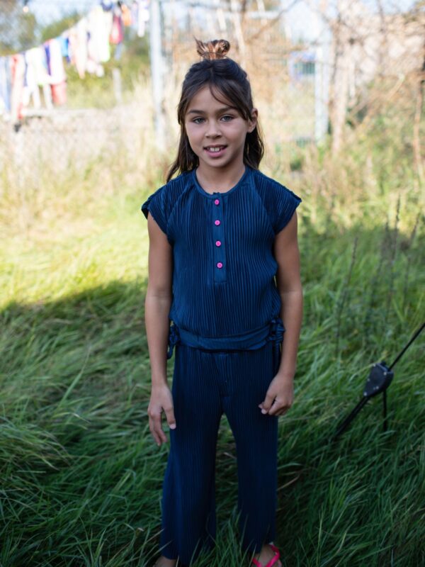 Quapi Meisjes jumpsuit - Farola - Donker blauw