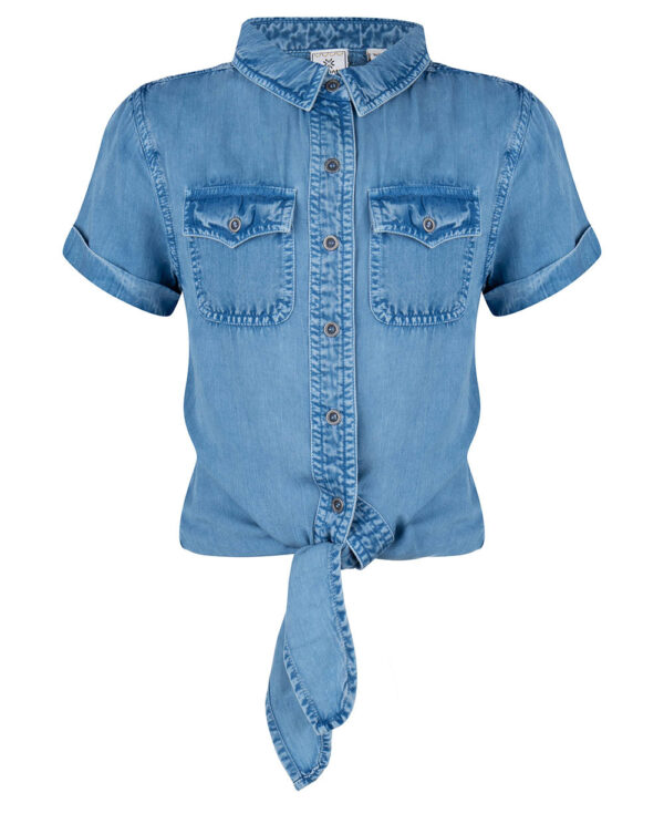 Indian Blue Jeans Meisjes t-shirt tencel - Medium Denim