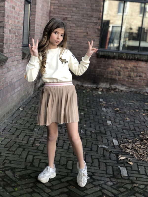 Like Flo Meisjes sweater - Cream