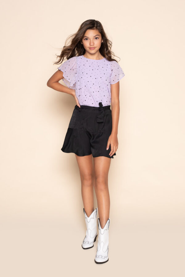 Frankie & Liberty Meisjes blouse - Sterre - Lila