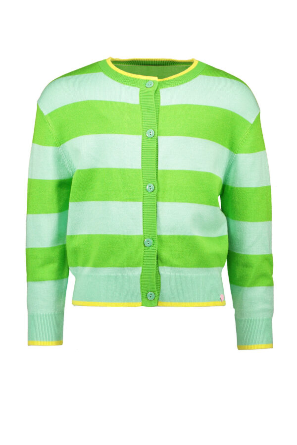 NoNo Meisjes vest gebreid - Aloha - Mint
