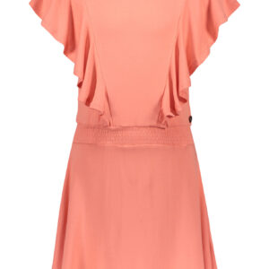 Like Flo Meisjes jurk met ruffels - Bubblegum