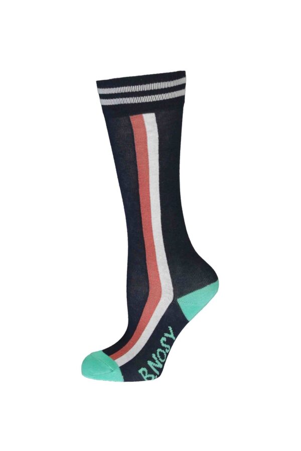 B.Nosy Meisjes kniekousen verticale streep - Space blauw