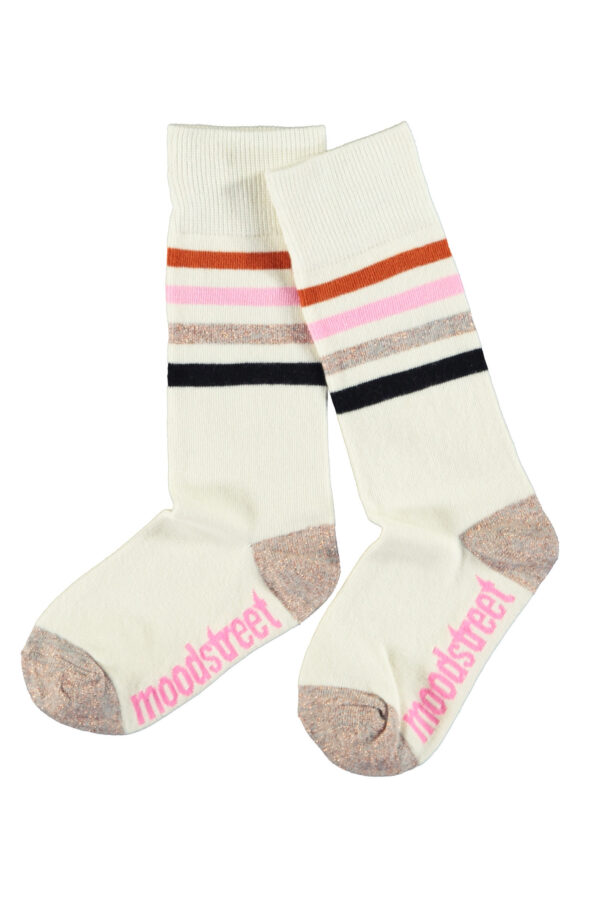 Moodstreet Meisjes kniekousen - Warm wit