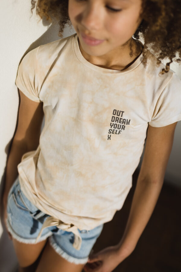 LEVV Meisjes t-shirt - Myra - Licht zand