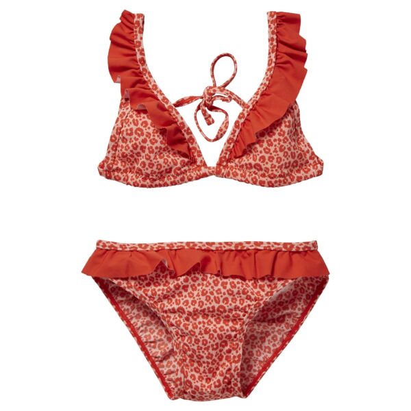 Quapi Meisjes bikini - Floorte - Schelp roze luipaard