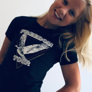 TOPitm Meisjes top - Freebird - Zwart
