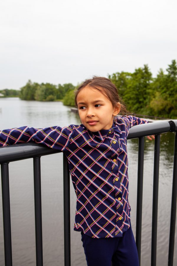 O'Chill Meisjes blouse - Emelie - Marine Blauw