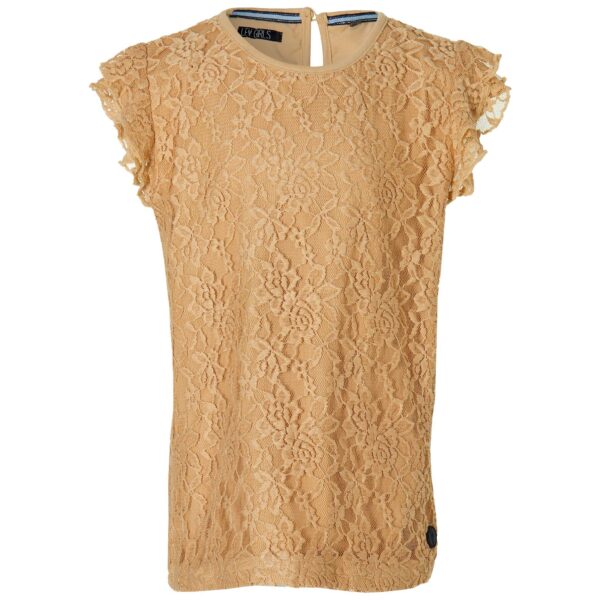 LEVV Meisjes t-shirt - Marije - Zand