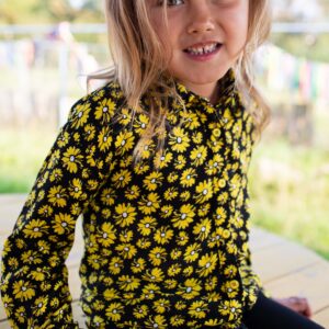 Quapi Meisjes blouse - Fera - Zomers geel Daisy