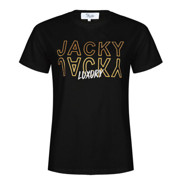 Jacky Luxury Meisjes T-shirt artwork - Zwart