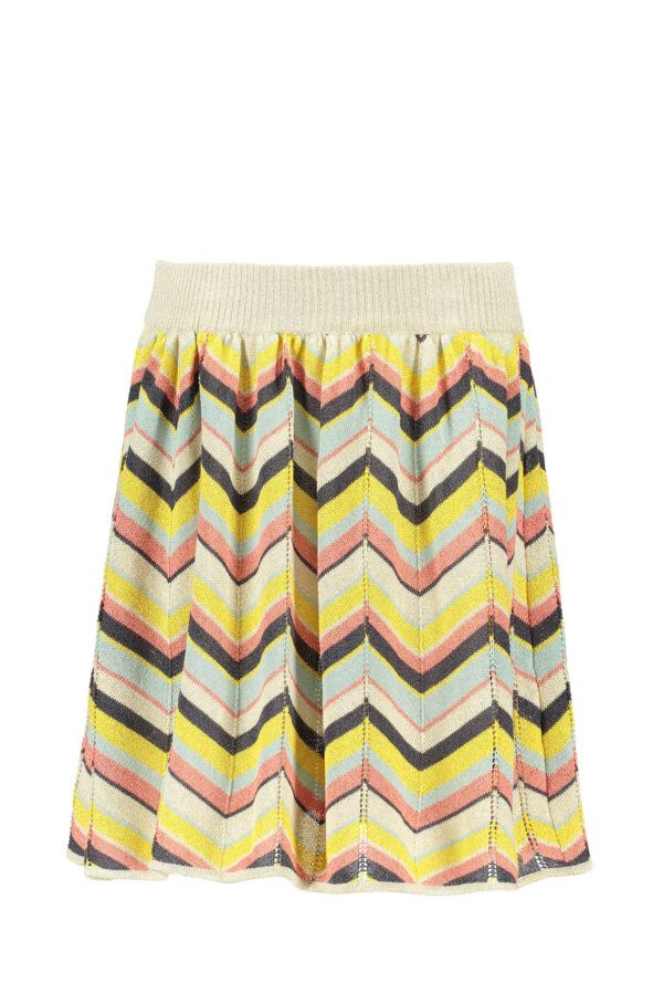 Like Flo Meisjs rok gebreid - Zigzag