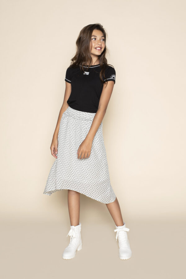 Frankie & Liberty Meisjes rok - Suzy - Zwart / wit