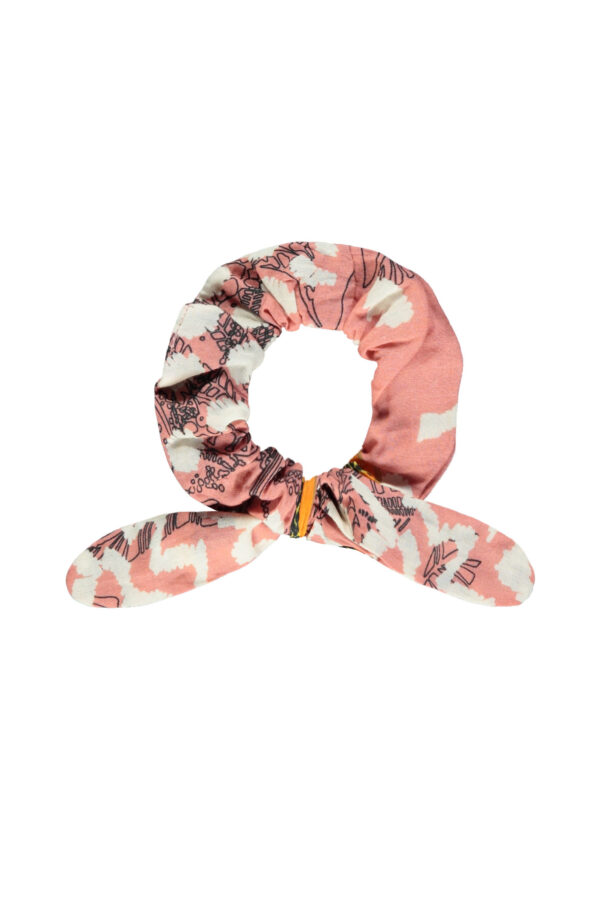 Like Flo Meisjes scrunchie AOP - Roze papaya