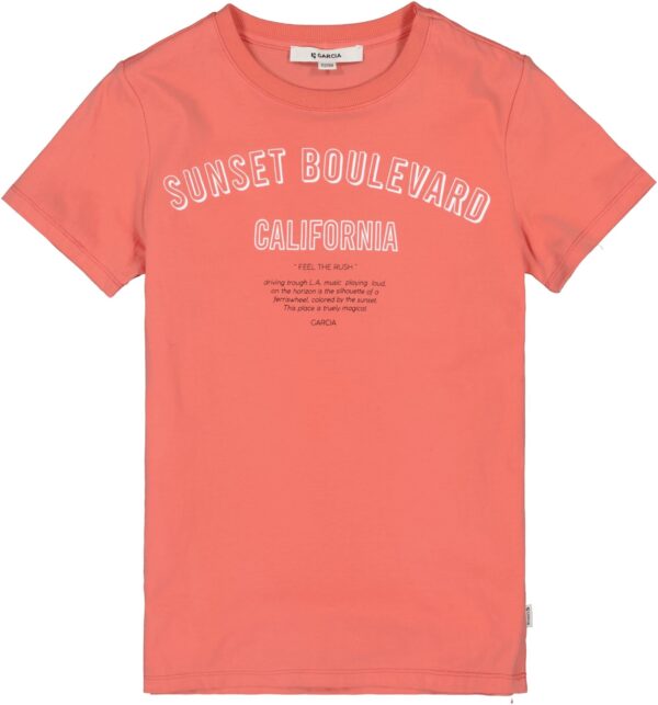 Garcia Meisjes t-shirt 'California' - Wash oranje