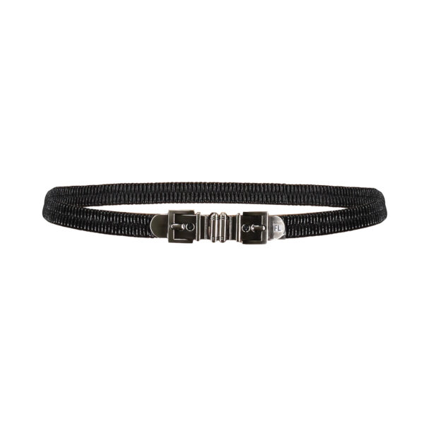 Frankie & Liberty Meisjes riem - Buckle - Zwart/zilver