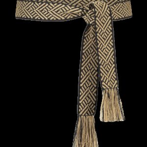 AI&KO Meisjes riem - Ethnic Rope - Zwart dessin