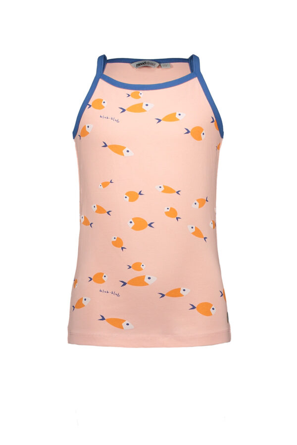 Moodstreet Meisjes tanktop AOP - Blush roze