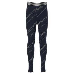 Quapi Meisjes legging - Flo - Donker blauw tekst