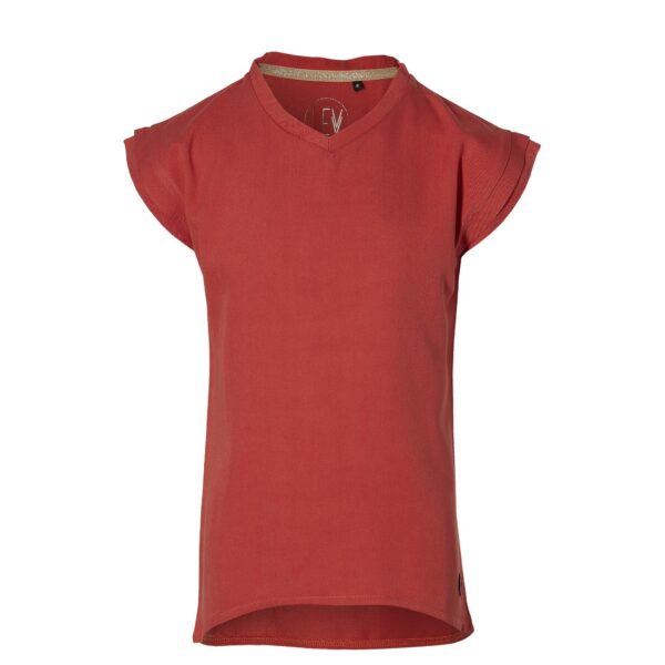 LEVV Meisjes t-shirt - Maureen - Steen rood