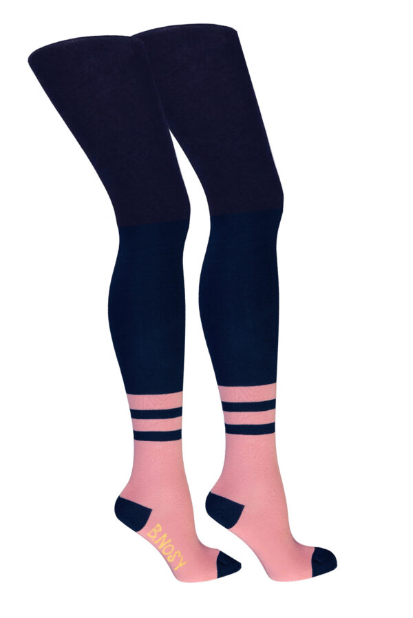 B.Nosy Meisjes maillot - Contrasterende voetjes - Ink blauw