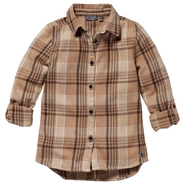 Quapi Meisjes blouse - Katja - Zand geruit