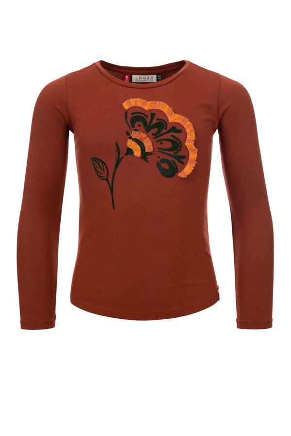 LOOXS Little Meisjes shirt - Brick
