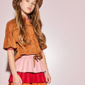 NoNo Meisjes shirt - Konai - Caramel