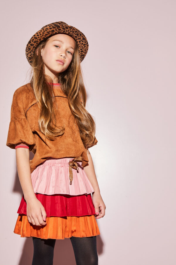NoNo Meisjes shirt - Konai - Caramel