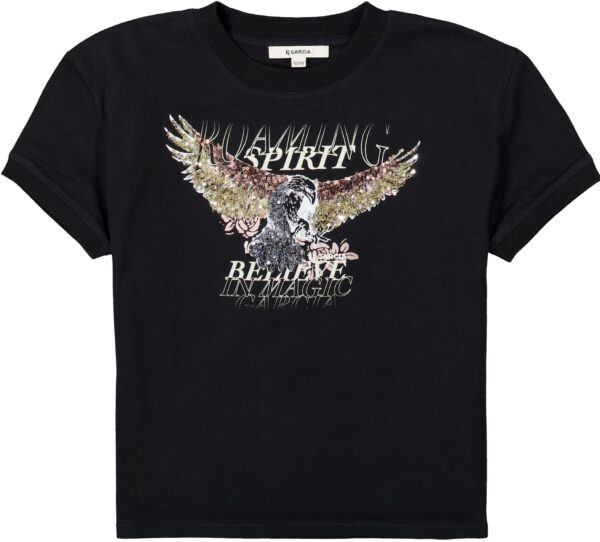 Garcia Meisjes shirt - Bijna zwart