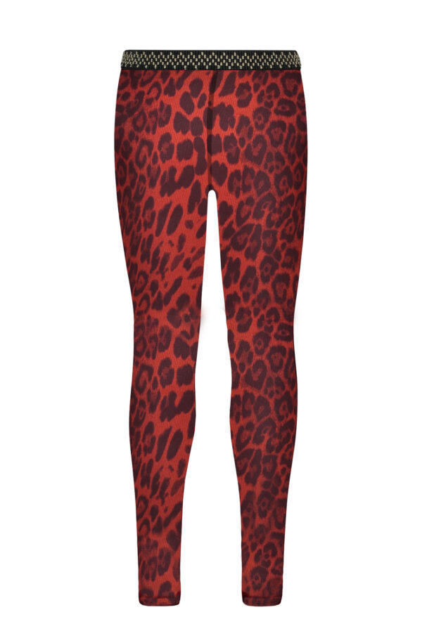 Like Flo Meisjes legging - AOP mesh - Chili