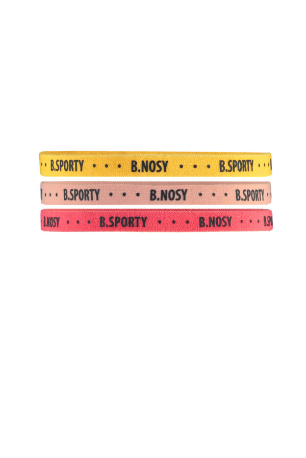 B.Nosy Meisjes haarband - 3-pack - Punch roze