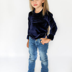 Vinrose Meisjes shirt - Marine blauw
