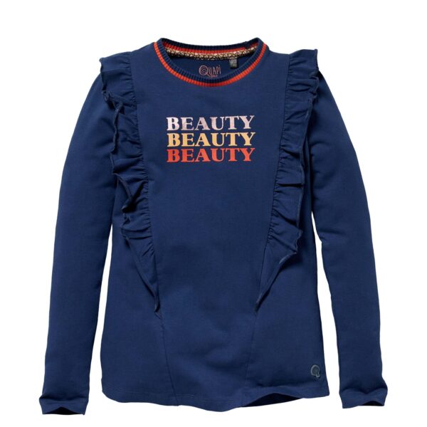 Quapi Meisjes shirt - Karlijn - Blauw