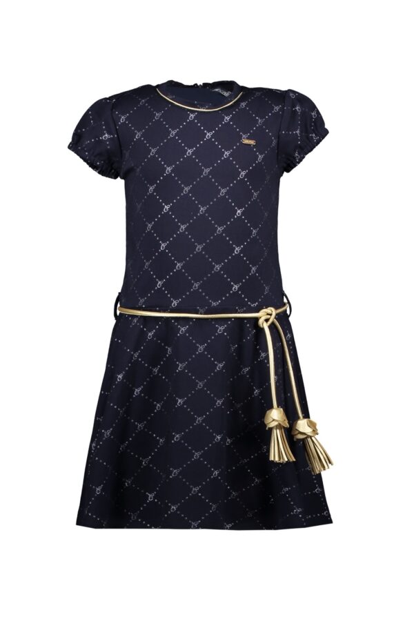 Le Chic Meisjes jurk - SCARLETTA - Marine blauw